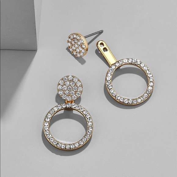 Jewelry - Bauble Bar Hoop Ear Jacket Earrings